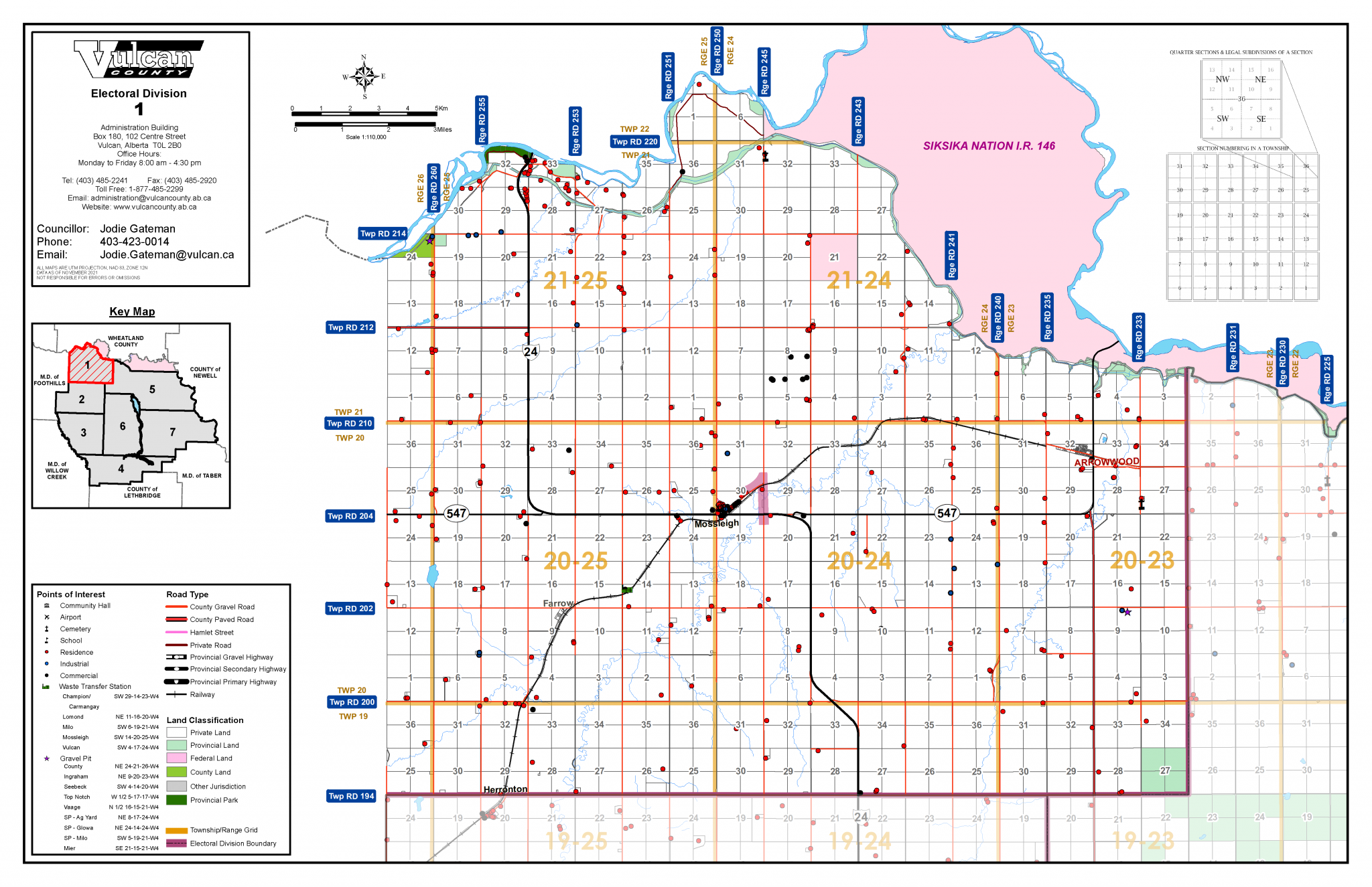 Map Room Vulcan County