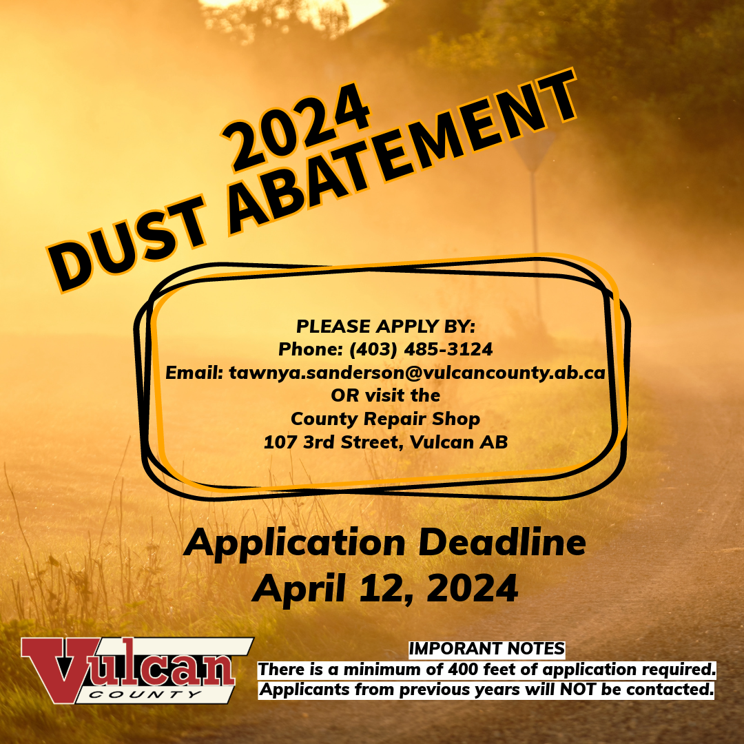 2024 Dust Abatement Applications – CLOSED